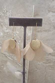 Light Weight Sheer Fabric Flower Earrings