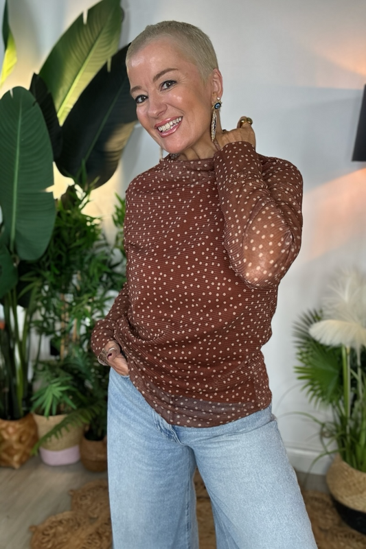 Alora Dotty Top