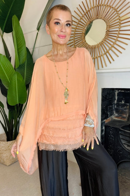 Nia Silk Mix Top