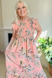 Summer Floral Midi Dress
