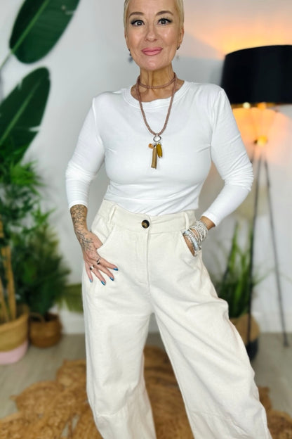 Cloud Dreamer Barrel Leg Trousers