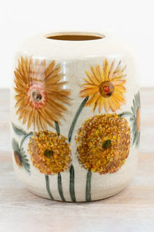 Sunflower Ceramic Vase, 20.5 cm