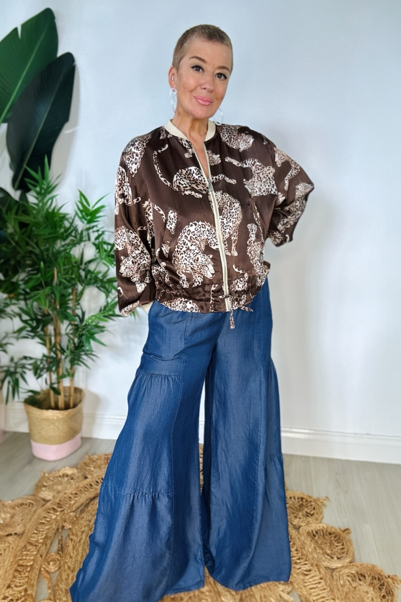 Leopard Bomber Jacket