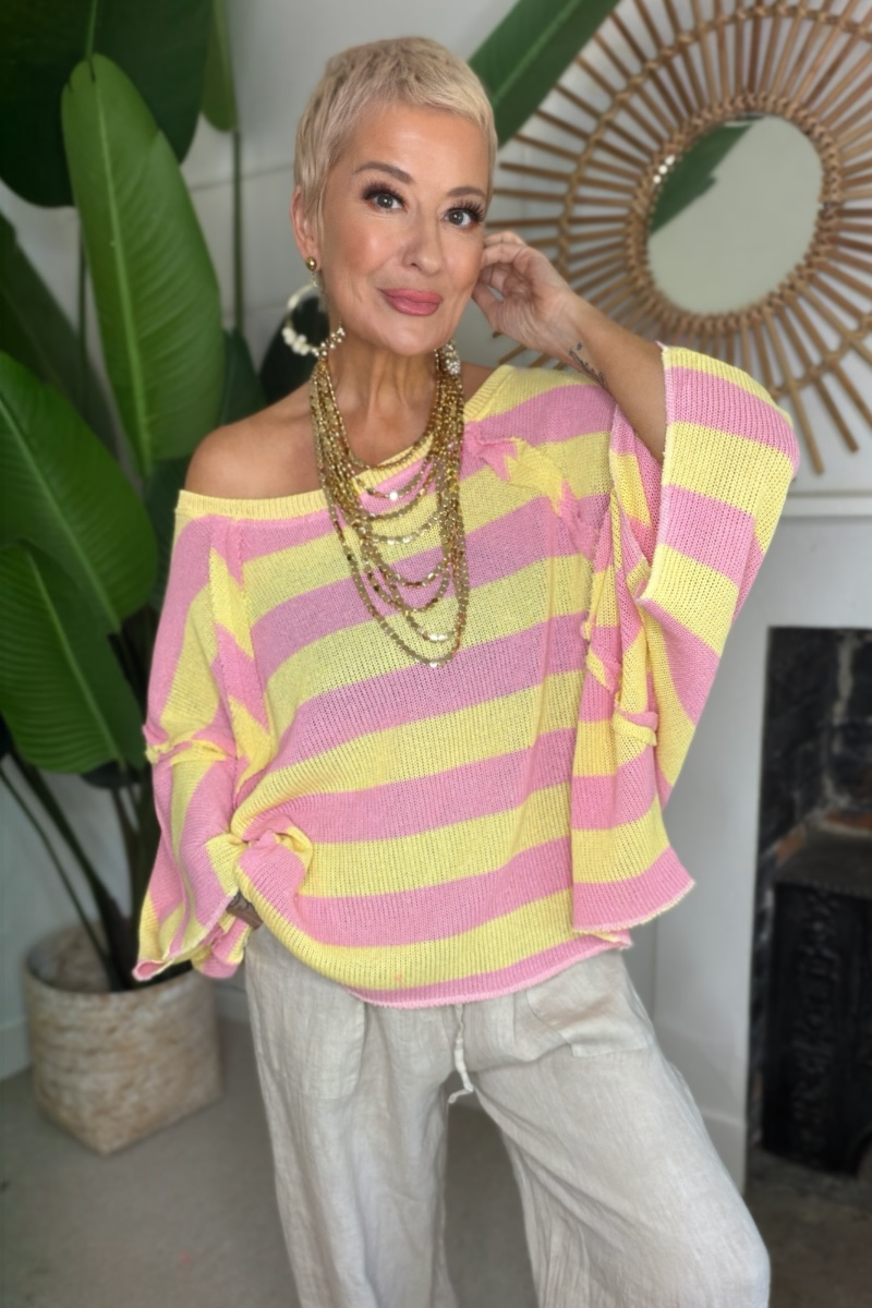 Stripe Relaxed Fit Knit
