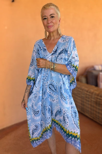 Paisley Ikat Kaftan