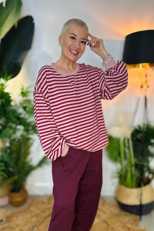 Sonny Stripe Contrast Top