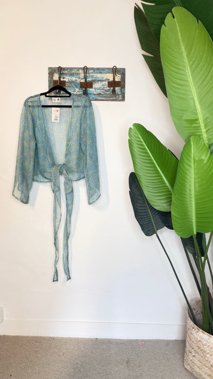 Sari Waterfall Wrap Drop Three