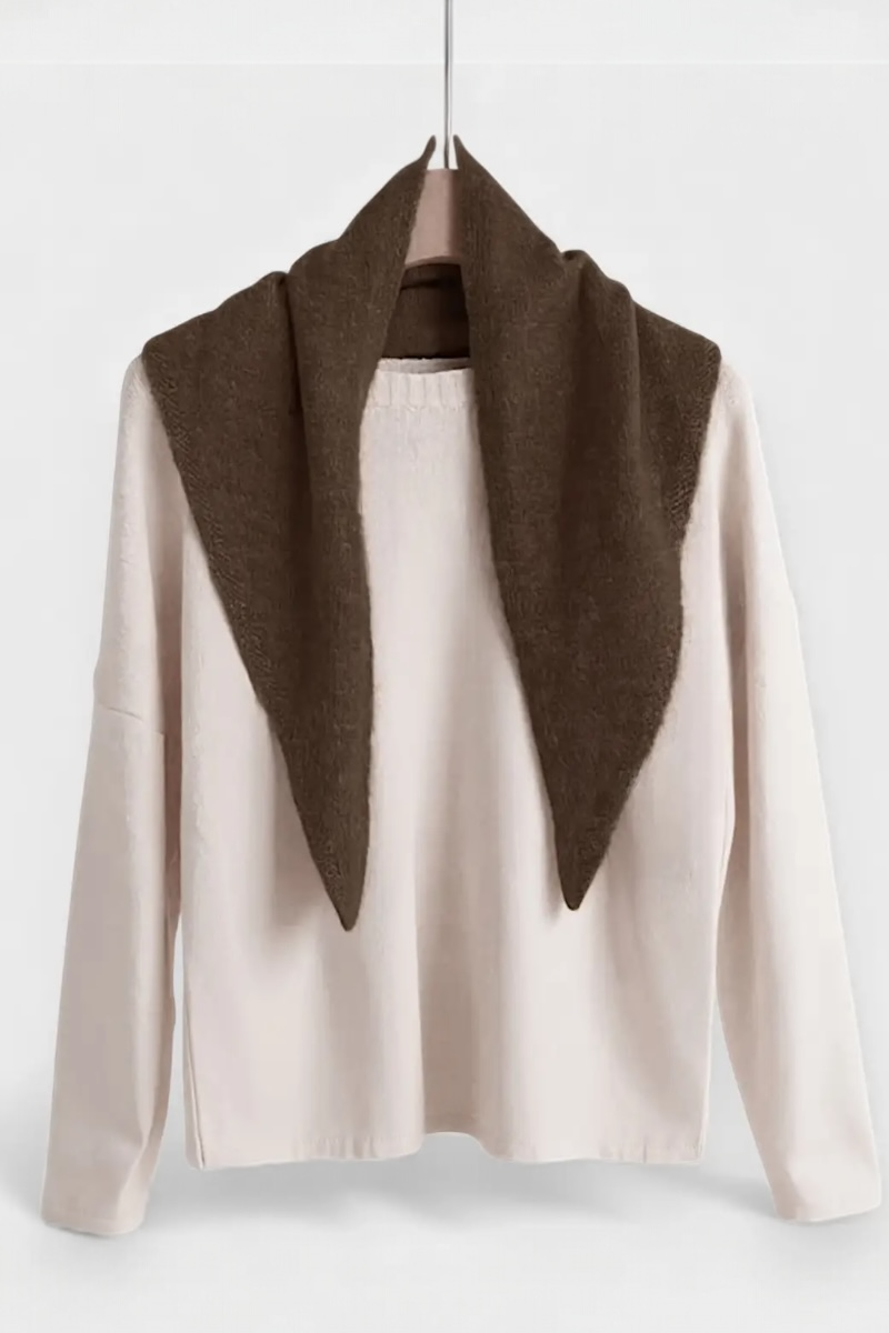 The Wool Blend Neck Scarf