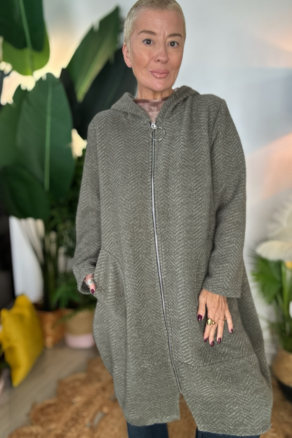 Ada Soft Yarn Zip Front Jacket