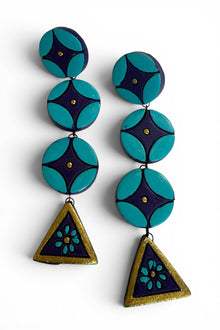Retro Bloom Statement Earrings