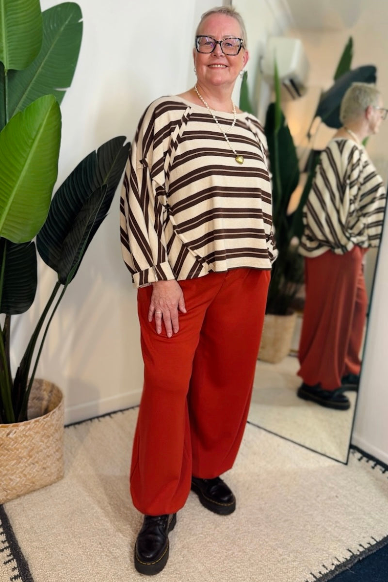 Button Front Baggy Jogger – whatLeilaloves