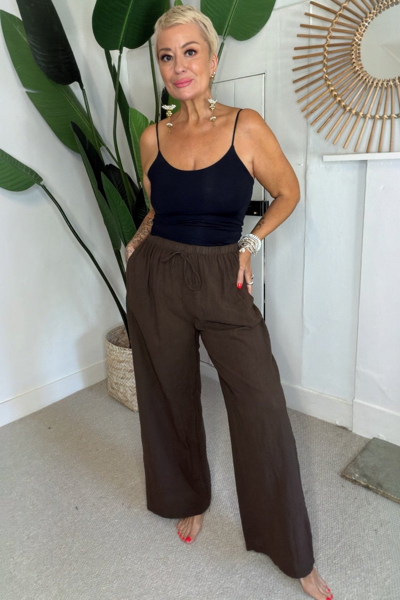 Relaxed Fit Cotton Trousers