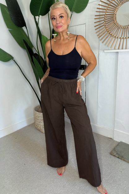 Relaxed Fit Cotton Trousers
