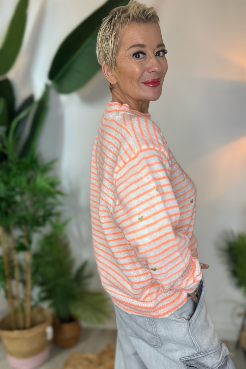 Oliver Neon Stripe Jumper