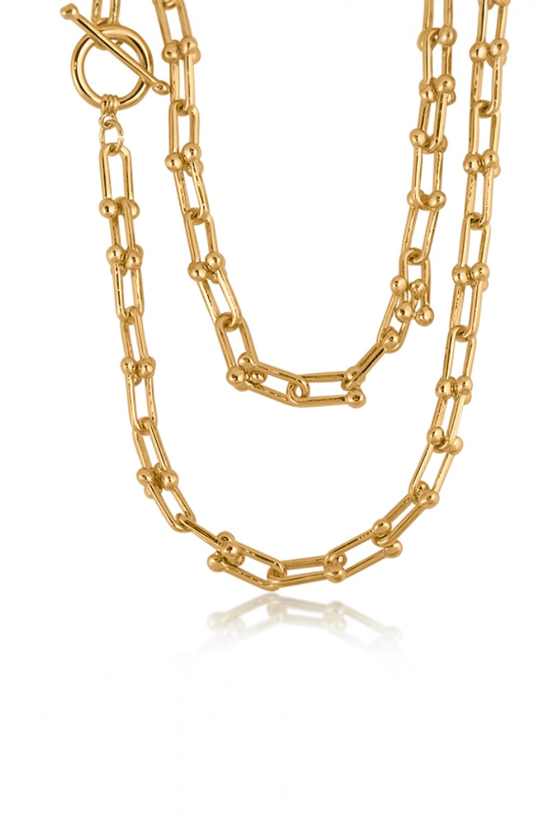 Big Metal London Link Chain Necklace