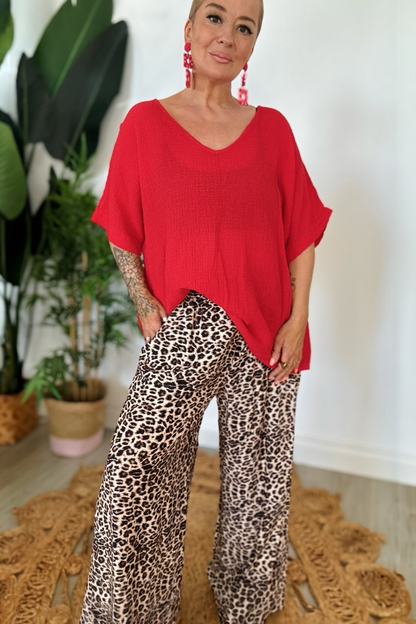 Goa Leopard Print Trousers
