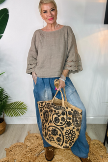 Anaya Jute Bag - Floral