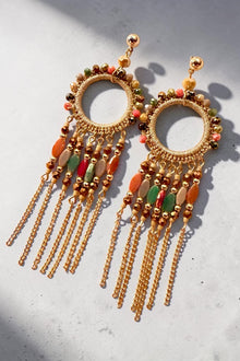 Golden Nomad Tassel Earrings