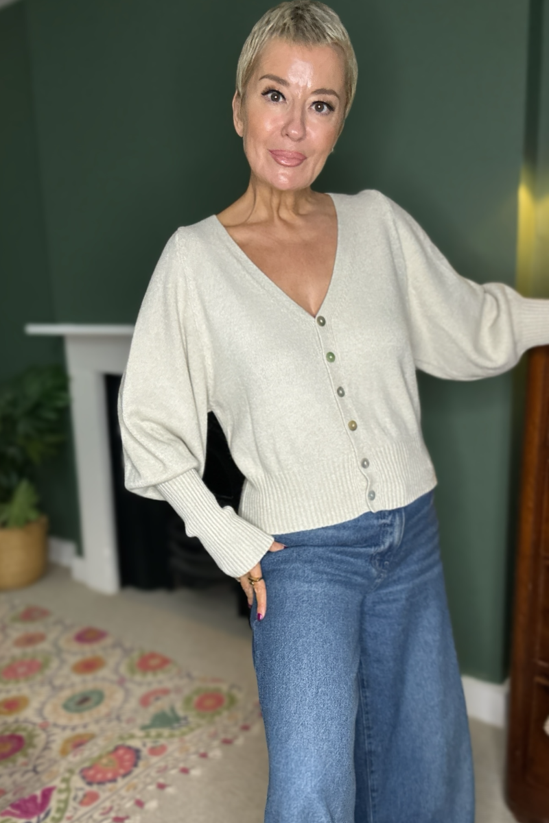 Balloon Sleeve Cardigan
