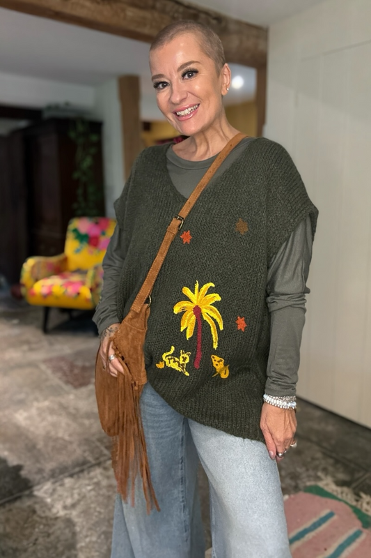 Safari Sleeveless Jumper