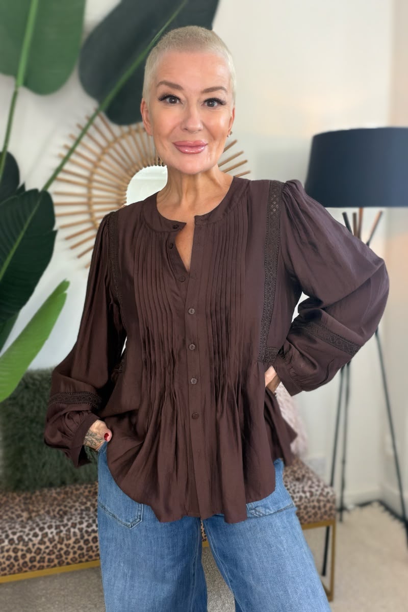 Cecile Pleated Blouse