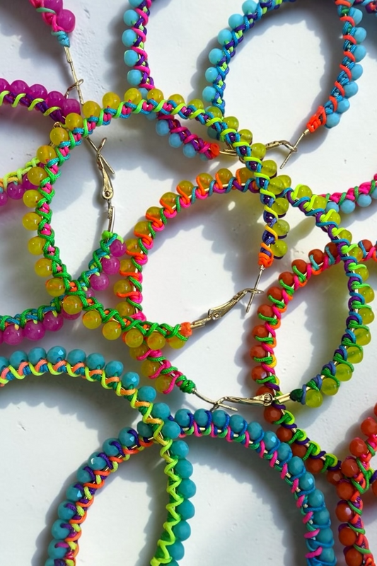Candy Pop Large Hoop Earrings