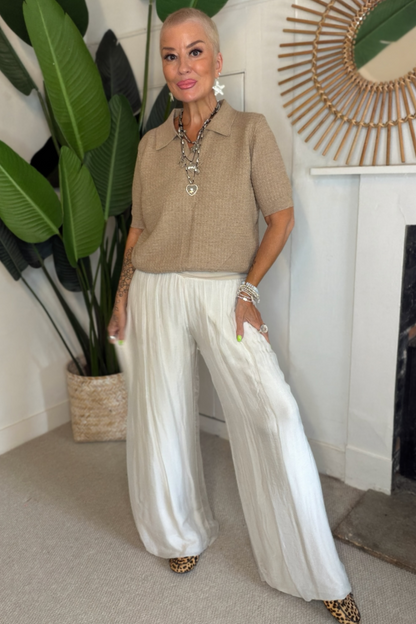 Slow Days Silk Mix Trousers