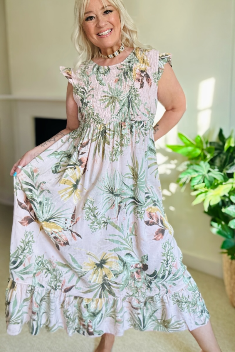 Summer Floral Midi Dress