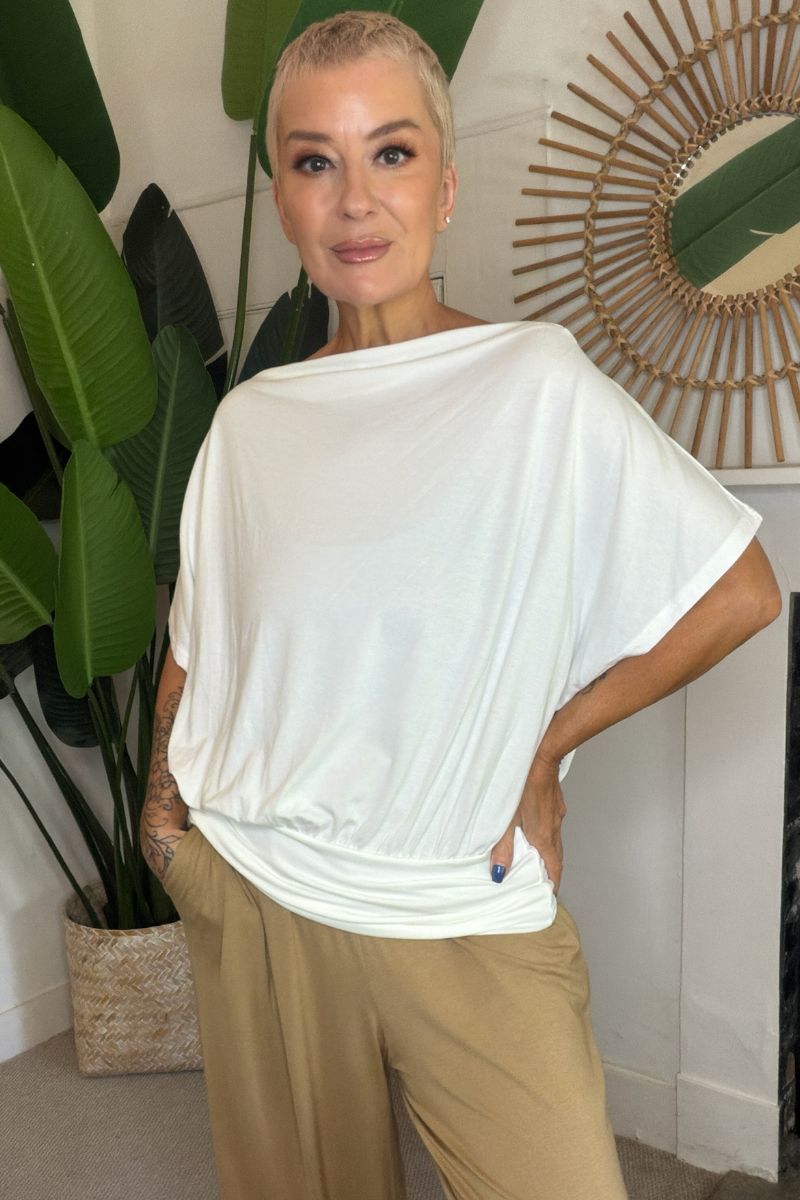 Drew Slash Neck Top