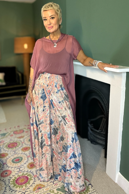 Flared Palazzo Trousers