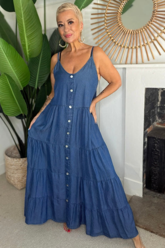 Denim Maxi Dress
