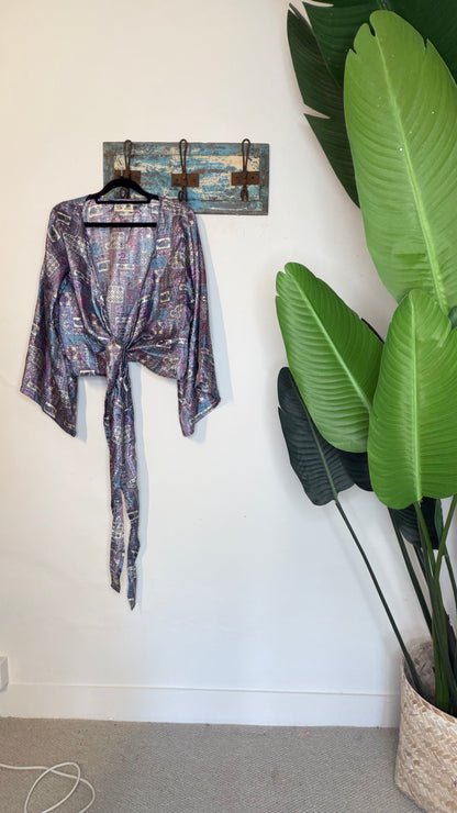 Sari Waterfall Wrap Drop Three