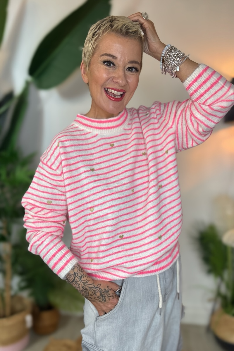 Oliver Neon Stripe Jumper