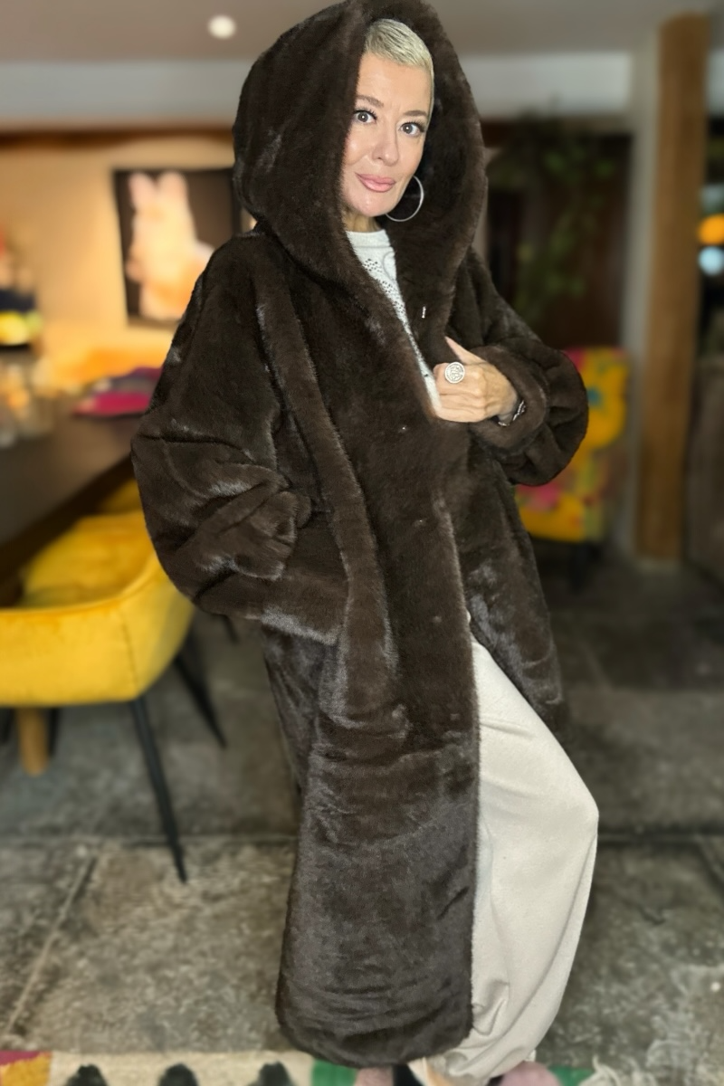 Porta Lux Faux Fur Coat