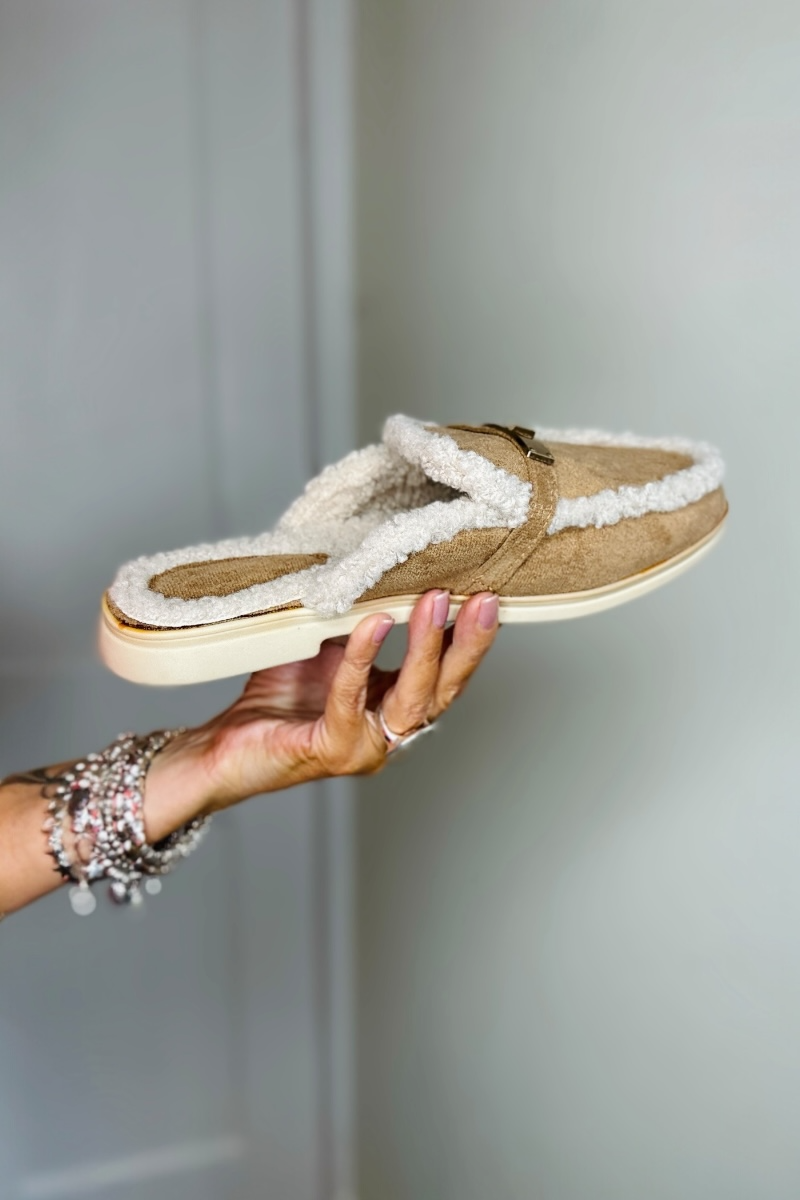 Sophie Loafer Mule - Camel