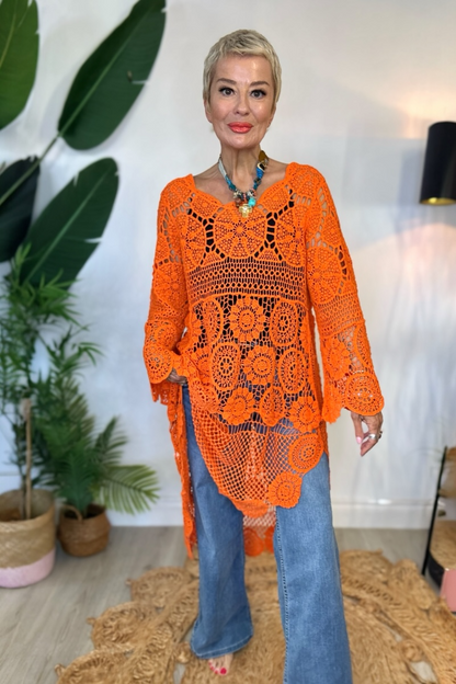Zahara Crochet Tunic