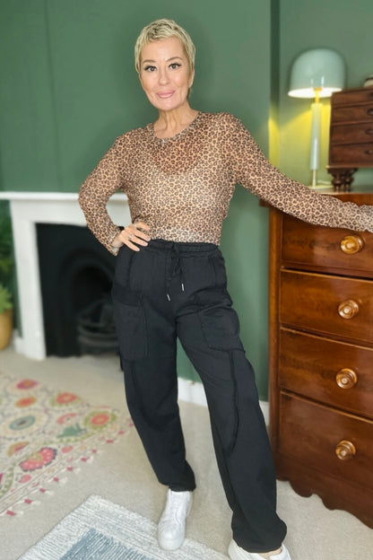 Asha Relaxed Fit Cargo Sweatpants