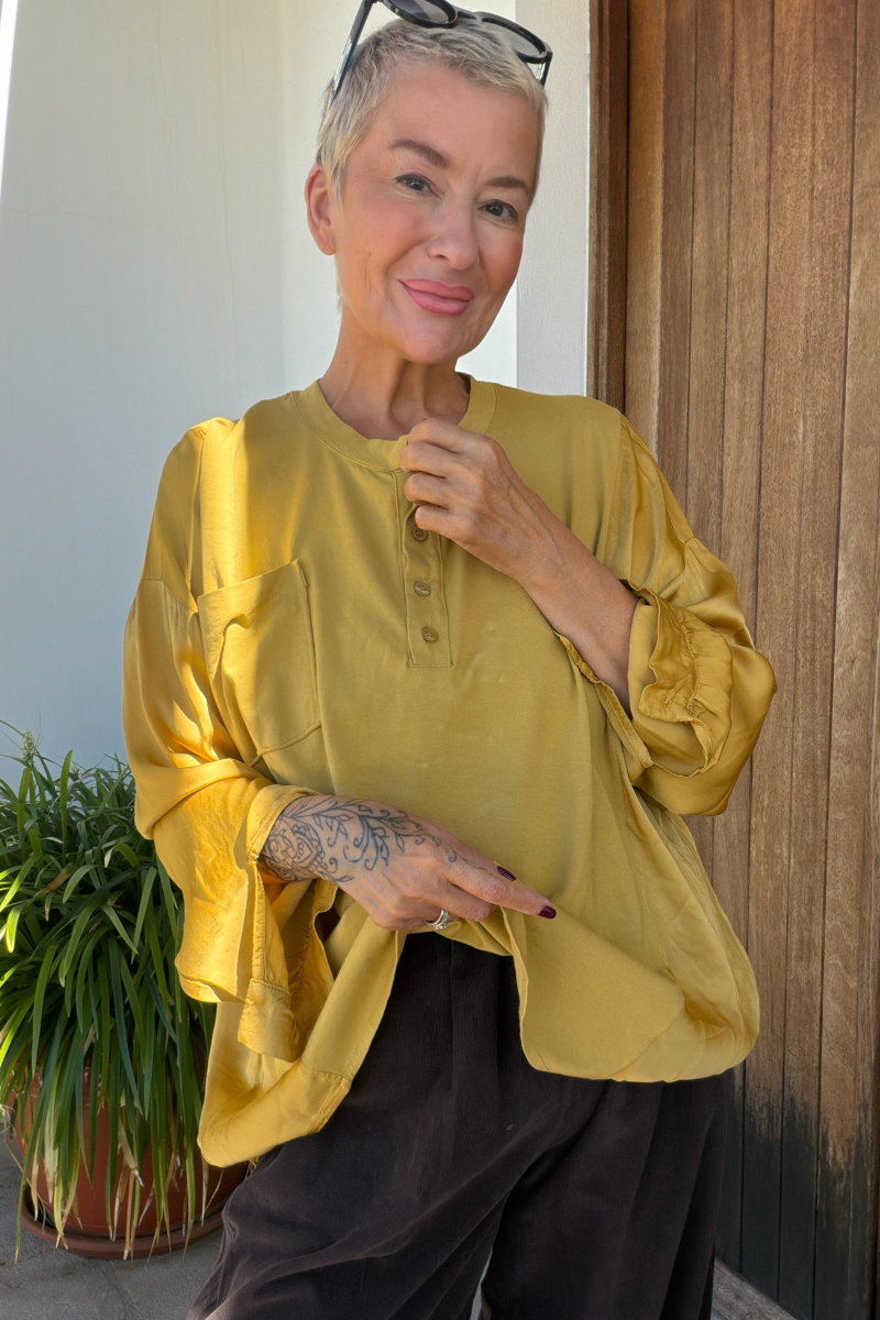 Satin Mix Top