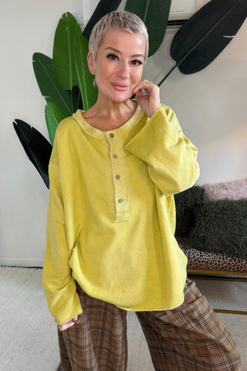 Henley Sweat Top