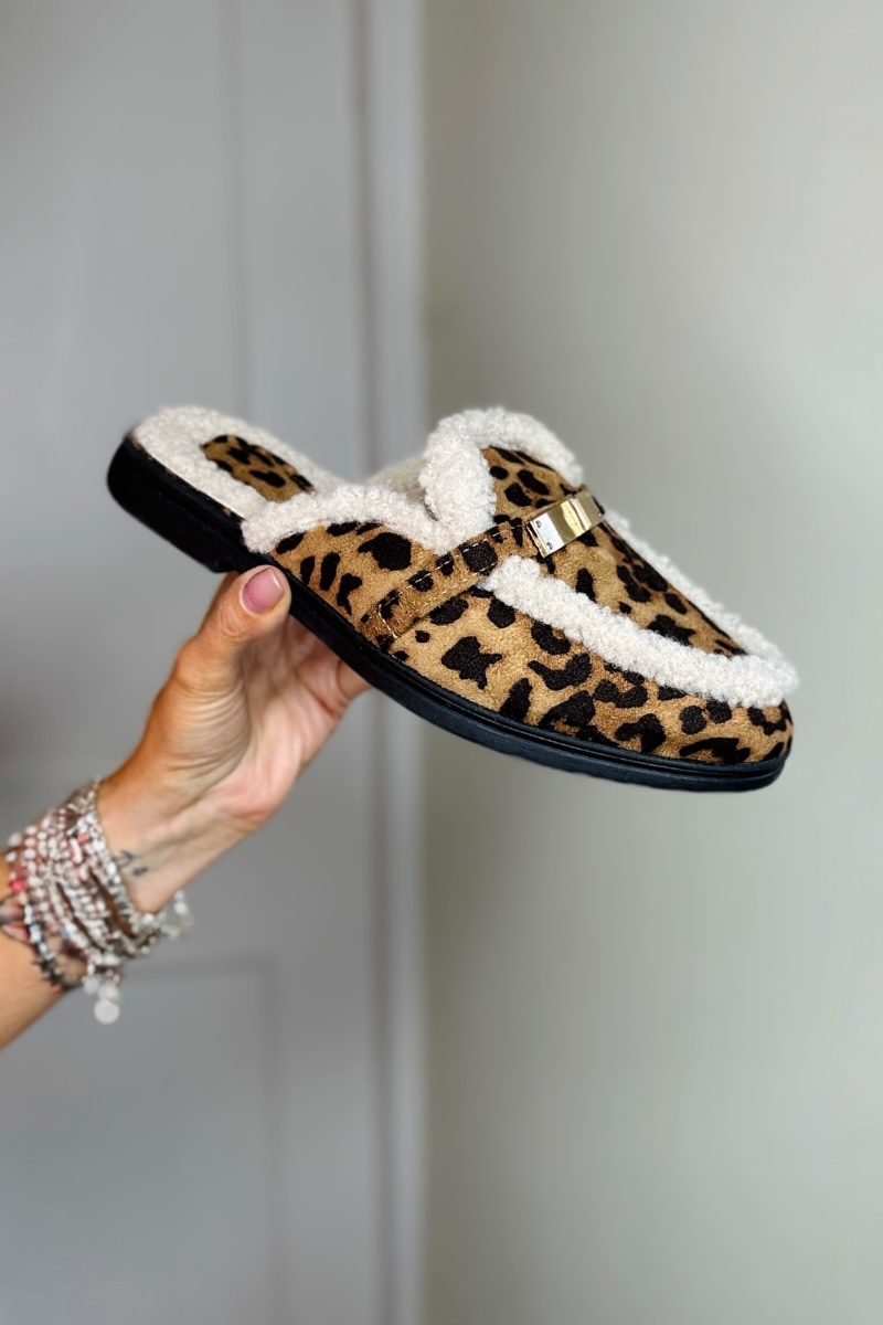 Sophie Loafer Mule - Leopard