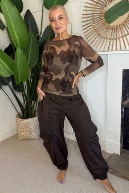 Sage Cargo Trousers