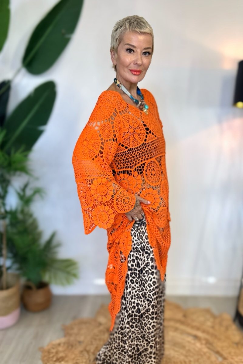 Zahara Crochet Tunic