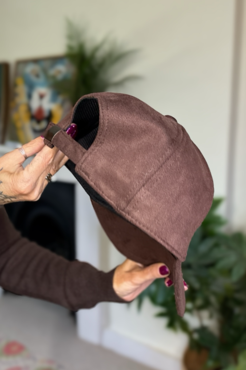 Lumi Faux Suede Cap