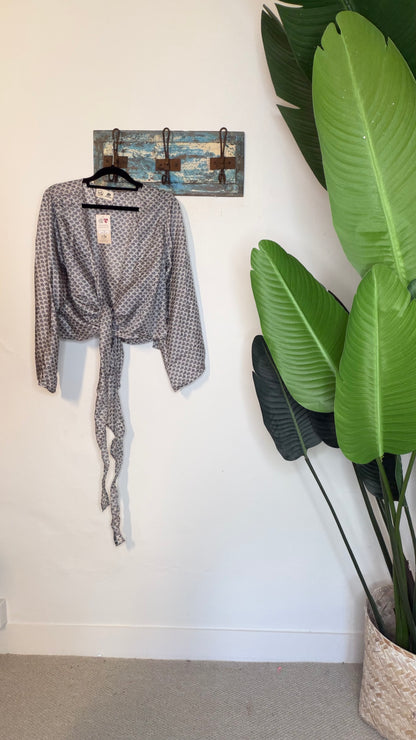 Sari Waterfall Wrap Drop Three