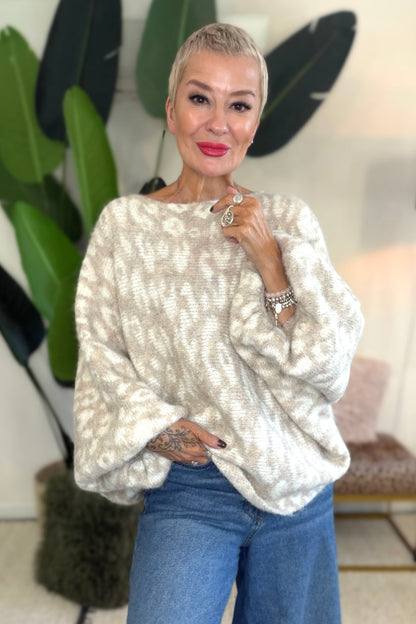 PRE - ORDER Leopard Slouchy Knit