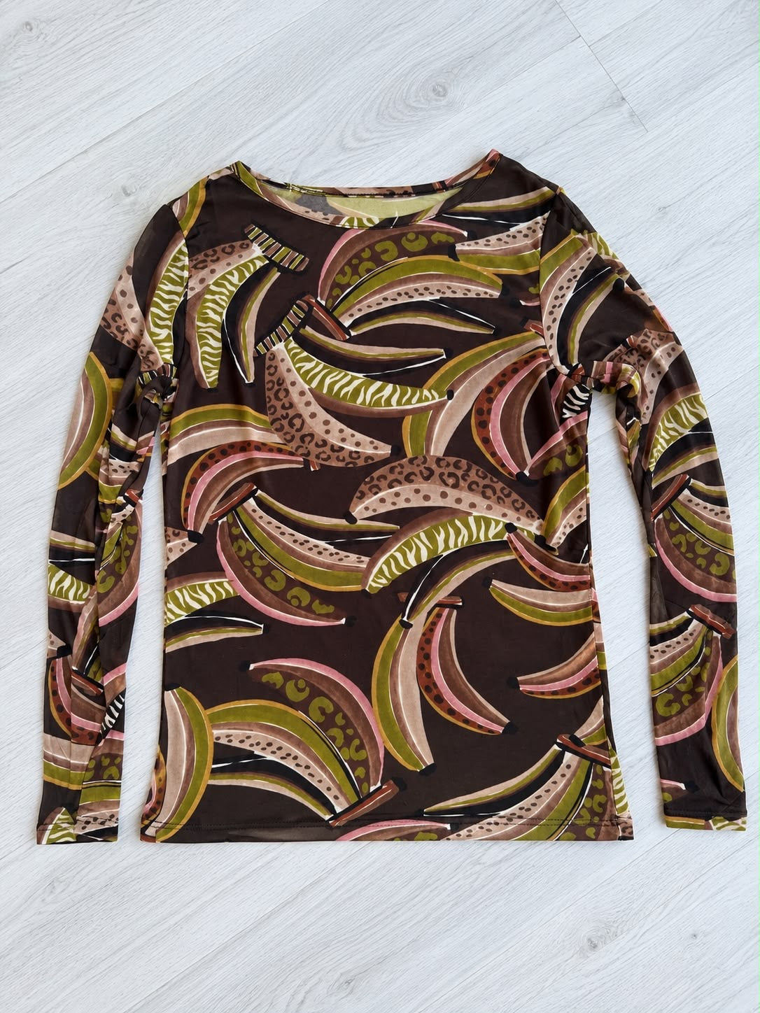 Sheerest Cashmere Mix Knitted Top - Bananas