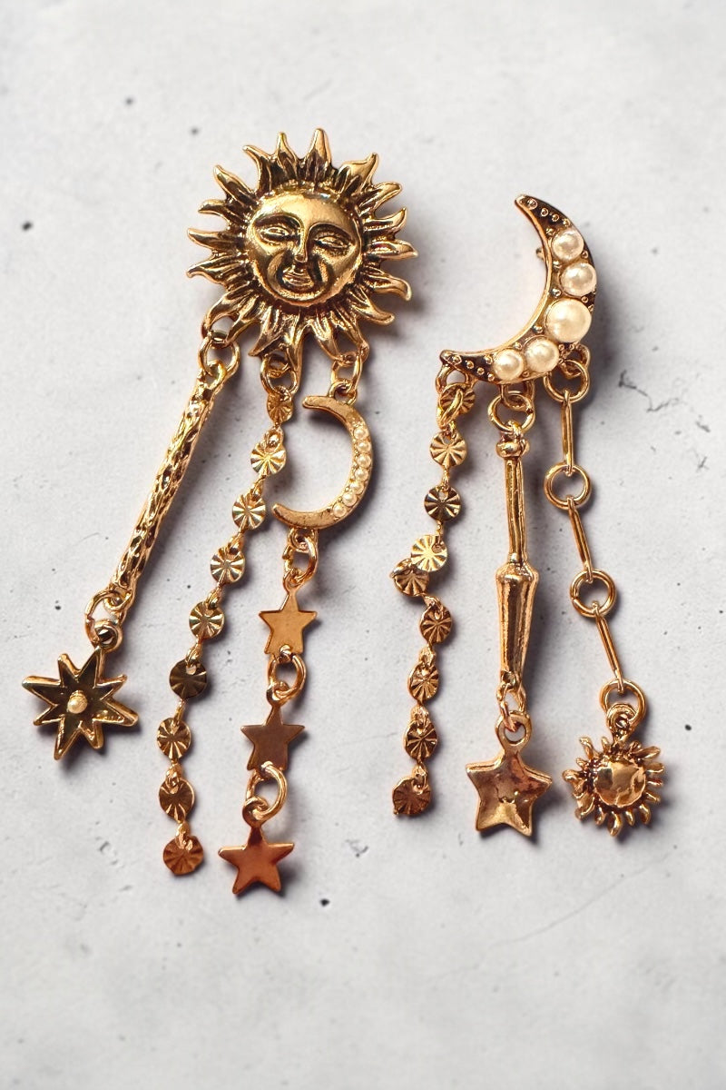 Celestial Muse Statement Earrings