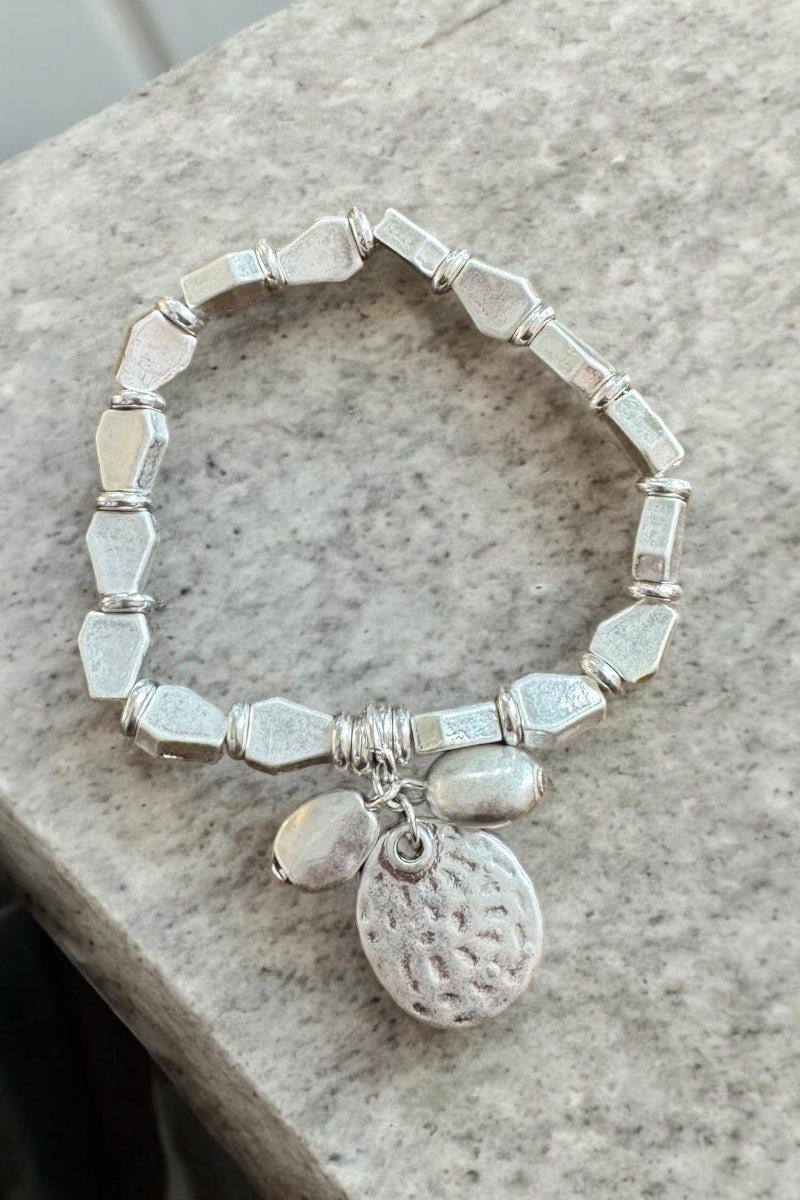 Silver Block Bracelet