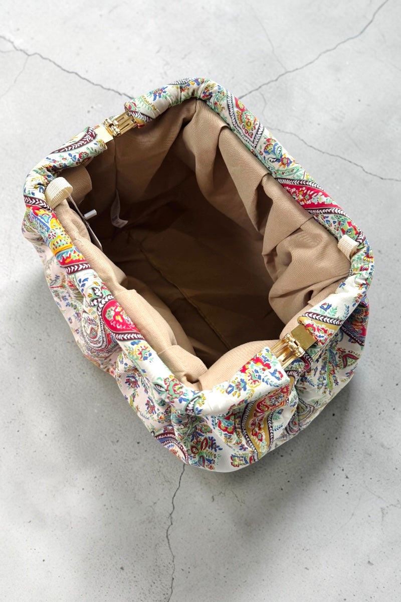 Puffy Clutch Bag - Paisley