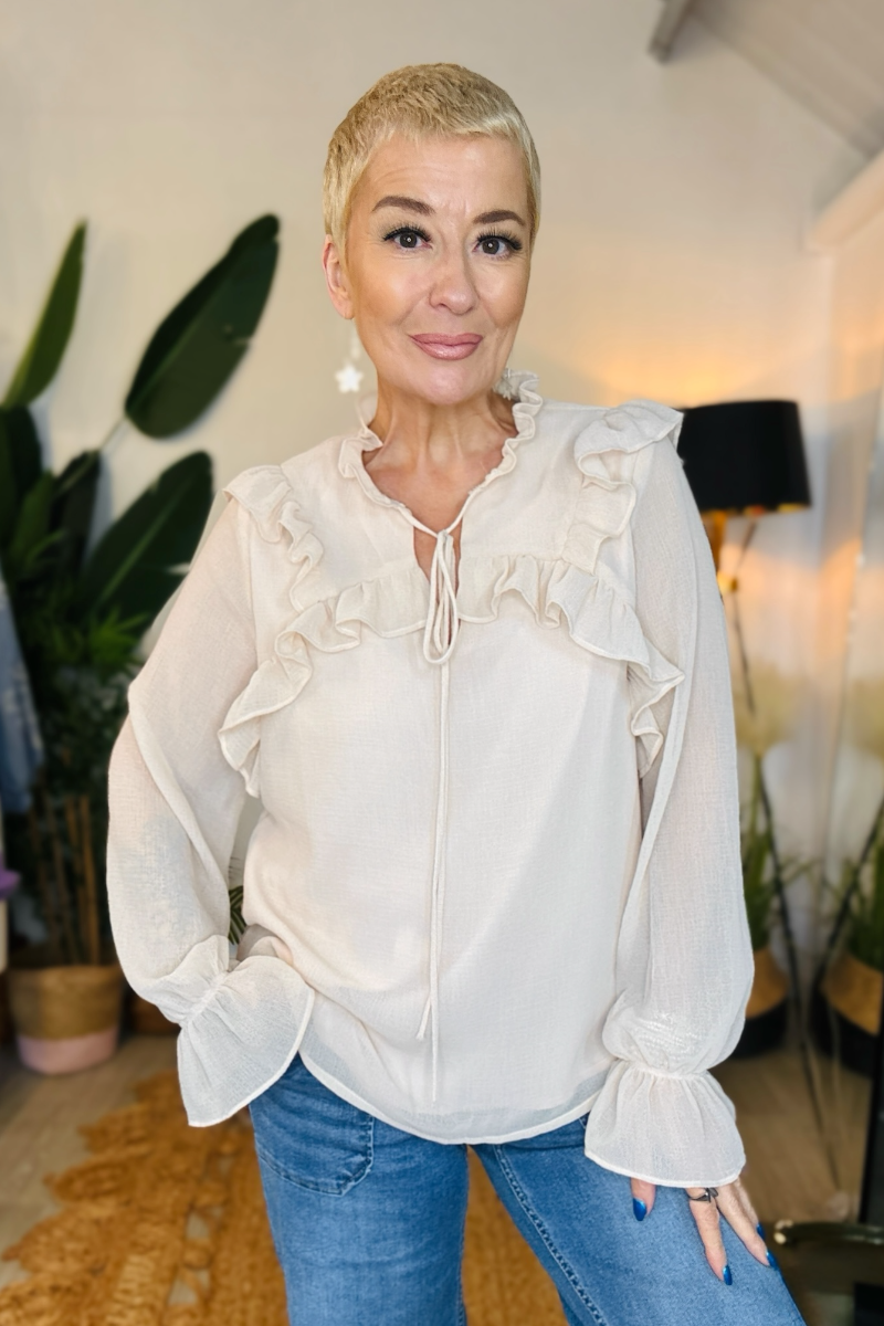 Soft Frill Blouse